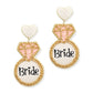 Bride Diamond Ring Earrings
